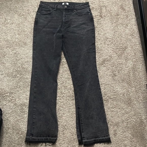 Forever 21 Mid-Rise Washed Black Bootcut Jeans - Picture 2 of 2